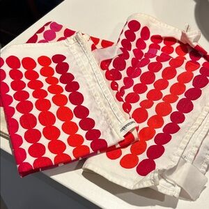 Marimekko Red and Pink Kitchen Linens